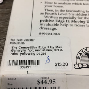 The Competitive Edge II by Max Gahwyler *gc, mnr stains, dirt & rubs, yellowing pages