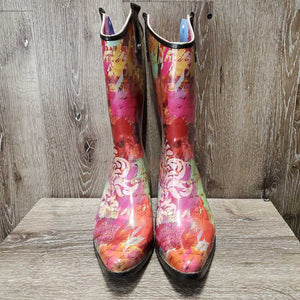 Pr Cowboy Boot Shaped Rain Boots *xc, v.mnr dust & scratches