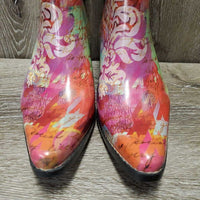 Pr Cowboy Boot Shaped Rain Boots *xc, v.mnr dust & scratches
