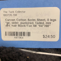 Cotton Scrim Sheet, 0 legs *gc, older, puckered, faded, mnr dirt, hair
