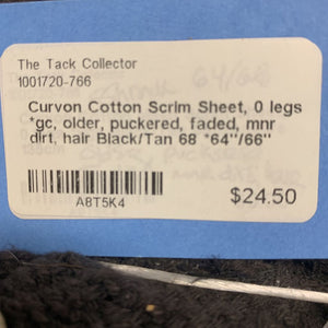 Cotton Scrim Sheet, 0 legs *gc, older, puckered, faded, mnr dirt, hair