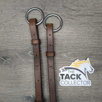 Narrow - Xlong Soft Flat Running Martingale Attachment, buckle attachment *vgc, clean, older, mnr rubs, creases & scrapes