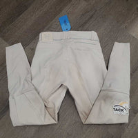 Euroseat Breeches *gc, dingy, v.discolored/stained seat & legs, stains
