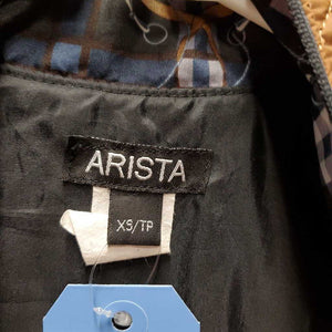 Light Quilt Vest, zipper *gc, missing zip tab, threads, puckers, loose lining