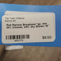 Rsd Narrow Browband *gc, mnr dirt, creases, stiff, dry
