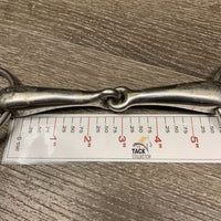 Thick Hollow Mouth Loose Ring Snaffle Bit *gc, v.dirty, scratches, residue
