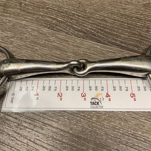 Thick Hollow Mouth Loose Ring Snaffle Bit *gc, v.dirty, scratches, residue