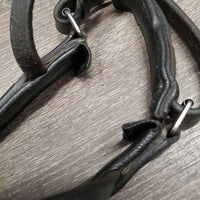 Rsd/Padded Crank Noseband *gc, clean, xholes, hair seams, oiled, trimmed, folded ends, rubs, ripped holes
