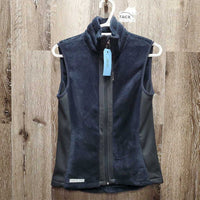 Soft Shell & Fleece Vest, zipper *vgc, mnr hair, threads
