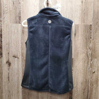 Soft Shell & Fleece Vest, zipper *vgc, mnr hair, threads
