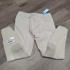 Euroseat Breeches *fair, stained/discolored seat & legs, pulled seat seam, v.hairy velcro & pilly edges, older