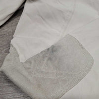 Euroseat Breeches *fair, stained/discolored seat & legs, pulled seat seam, v.hairy velcro & pilly edges, older
