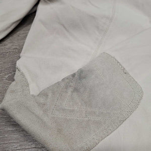 Euroseat Breeches *fair, stained/discolored seat & legs, pulled seat seam, v.hairy velcro & pilly edges, older