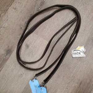 Pr Soft Nylon Lined Stirrup Leathers *fair, v.TORN, rubbed & undone seams, stains, dents, threads