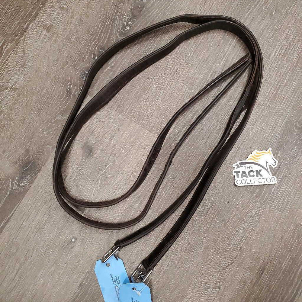 Pr Soft Nylon Lined Stirrup Leathers *fair, v.TORN, rubbed & undone seams, stains, dents, threads