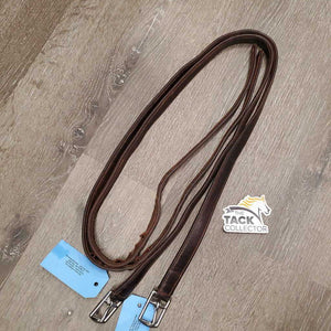 Pr Soft Nylon Lined Stirrup Leathers *gc, TORN, v.rubbed & undone seams, stains, dents, threads