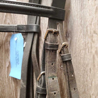 Rsd Thick Bridle *gc, dirty, faded, v.stiff, v.tight keepers
