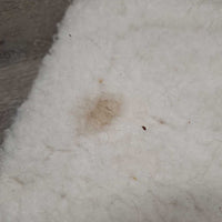 Fleece Surcingle Pad *gc, stained, hair, shavings, clumpy
