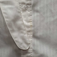 SL Show Shirt, 1 velcro collar *fair, stains, pills, pits, seam puckers, older
