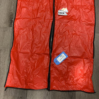 Plastic Garment Bag, zips *gc, mnr dirt, sm holes, older

