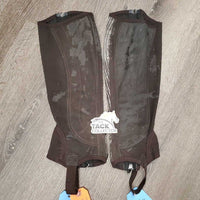 Pr Synthetic Half Chaps *fair, hairy, clean, v.peeled, faded, rubs