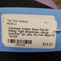 Pull On Riding Tight Breechess, stirrup bottoms *gc, pilly, lint, hair
