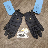 JUNIORS Pr Synthetic & Mesh Gloves *vgc, mnr dirt
