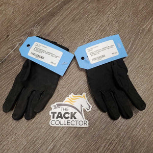 JUNIORS Pr Lycra & Micro Suede Gloves *vgc, mnr dirt