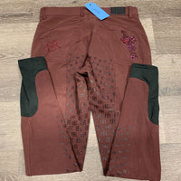 Sticky Full Seat Breeches *gc, hairy, faded, seam rubs, discolored? seat & legs