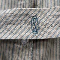 SL Show Shirt, embroidered velcro collar *fair, older, creased/folded, v.crinkled collar