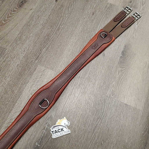 "Classic" Padded Leather Girth, 2x els, 3x D Rings *like new, v.mnr rubs & stains