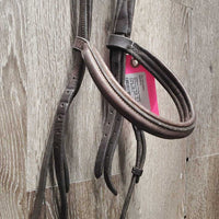 FS Rsd Padded Monocrown Bridle *N0 noseband, N0 cheeks *vgc, older, rubs, scrapes
