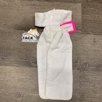 Cotton Show Stock Tie, attached velcro Collar *vgc, mnr frayed edges, puckers
