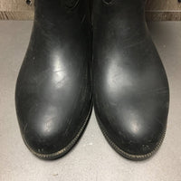 Pr Tall Lined Rubber Boots *gc, mnr dirt, scuffs, scratches, rubs, faded
