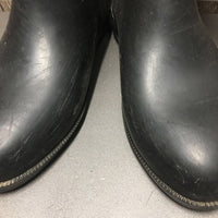Pr Tall Lined Rubber Boots *gc, mnr dirt, scuffs, scratches, rubs, faded

