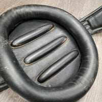 Leather Anatomical Center Circle Dressage Girth, 2x els, D Ring *vgc, dirt, stains, hair, scuffs, oxidized d
