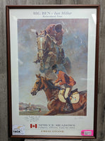 "Big Ben & Ian Millar" Fred Stone Painting - Framed, signed by Fred Stone & Ian Millar *xc, mnr corner dings
