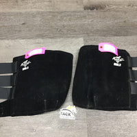 Pr Closed Neoprene Sport Boots, velcro *gc, dirty, hairy, sandy
