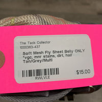 Soft Mesh Fly Sheet Belly ONLY *vgc, mnr stains, dirt, hair
