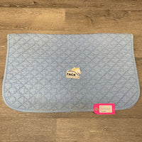 Quilt Baby Saddle Pad *gc, clean, stained, dingy, rubbed torn binding, puckered, faded
