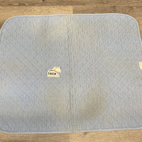 Quilt Baby Saddle Pad *gc, clean, stained, dingy, rubbed torn binding, puckered, faded