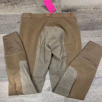 Hvy Cotton Full Seat Breeches *vgc, seam: undone stitching & hole, faded
