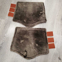Pr Closed Fleece Lined Boots, velcro *new in bag
