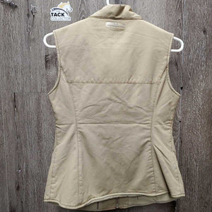 Fleece Lined Vest, Zipper *xc, mnr seam puckers