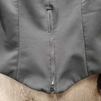 Soft Shell Riding Jacket, Zipper Back, Fleece Lined *vgc, mnr hair, seam puckers, wpf
