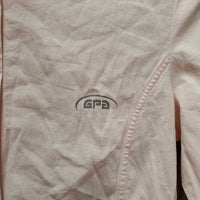 LS Show Shirt, attached snap collar *vgc, older, crinkled, seam puckers
