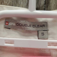 LS Show Shirt, attached snap collar *vgc, older, crinkled, seam puckers
