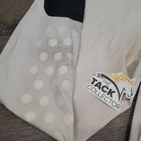 Euroseat Breeches *fair, dingy, stains, seam puckers, discolored seat & legs, older, curled inner seams
