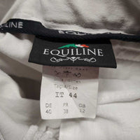 Euroseat Breeches *fair, dingy, stains, seam puckers, discolored seat & legs, older, curled inner seams
