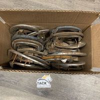 24 Horse Shoes: Assorted Sizes & Conditions
